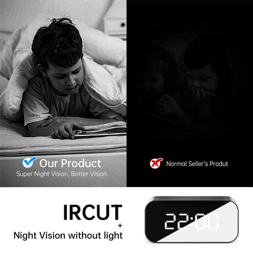 Smart alarm clock camera